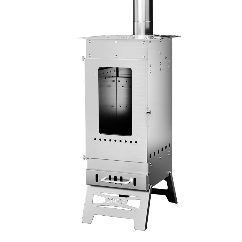 Chimenea pequeña plateada